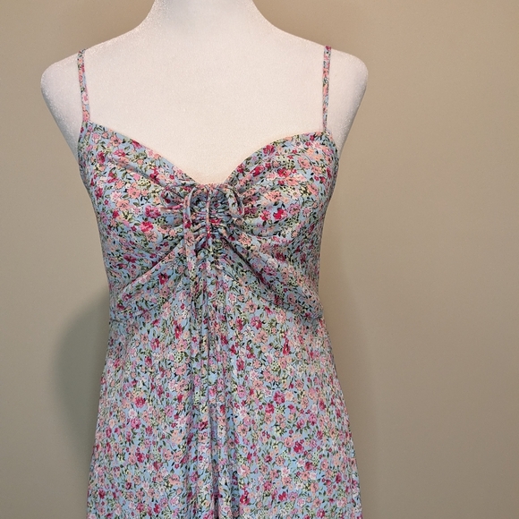 Almost Famous Multicolor Floral Maxi Dress With Spaghetti Straps - Picture 2 of 16